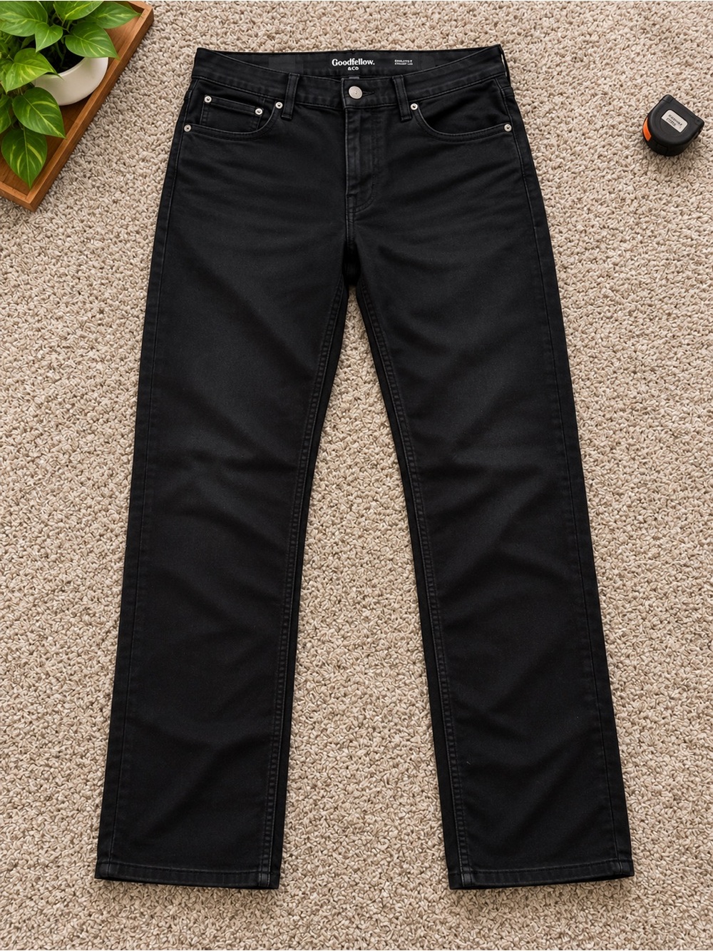Goodfellow & Co Black Straight-Leg Jeans